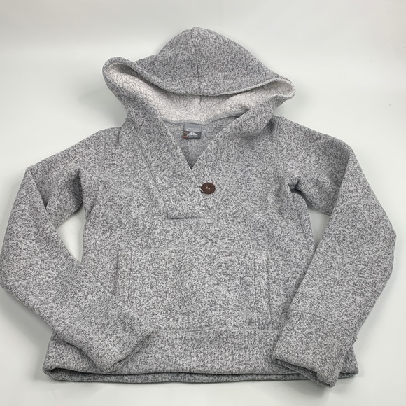 Nike ACG Tops - Nike ACG Heather Gray Fleece pullover hooded Jacket sweatshirt Size Small pocket